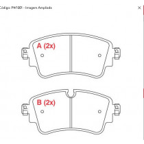 Imagem: PASTILHA FREIO TRASEIRA A4 A5 2.0 TFSI 15/...Q7   