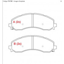 Imagem: PASTILHA FREIO DIANTEIRA DODGE RAM 2500 3500 202  
