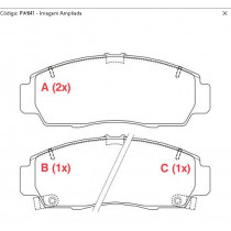 Imagem: PASTILHA FREIO DIANTEIRA HONDA ACCORD 08/...NEW   