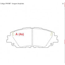 Imagem: PASTILHA DIANTEIRA TOYOTA COROLLA CROSS 21/... R  