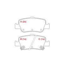 Imagem: PASTILHA FREIO TRASEIRA TOYOTA COROLLA 1.8 08/...  