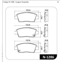 Imagem: PASTILHA FREIO DIANTEIRA HB20 1.0 12/...  