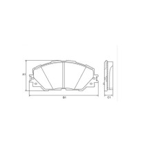 Imagem: PASTILHA FREIO DIANTEIRA TOYOTA RAV 4 2.0 2.2 3.  