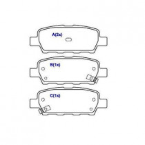 PASTILHA FREIO TRASEIRA NISSAN INFINITI FX 35 03  