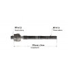 Imagem: BRACO AXIAL DOBLO APOS 2000  MACHO 295MM M14X1,5  