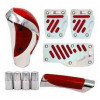 Imagem: KIT PEDALEIRA ESPORTIVA UNIVERSAL VERMELHO/ PRAT  