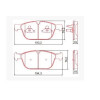 Imagem: PASTILHA FREIO DIANTEIRA VOLVO XC60 90 02/...PEU  