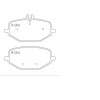 Imagem: PASTILHA DE FREIO TRASEIRA MERCEDES G 350 400 50  